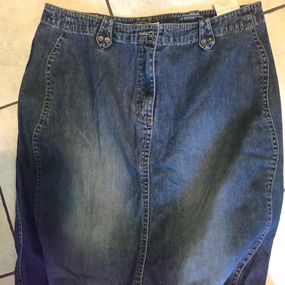 Vintage S.Oliver maxi denim distressed skirt - Picture 11 of 15